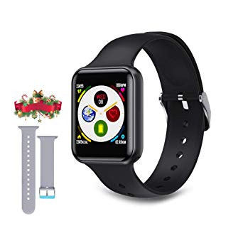 Smart Watch for Android iOS Phones 2020 Version IP68 Waterproof, Fitness Tracker for Men Women with Heart Rate Monitor, Blood Pressure Monitor, Sleep Tracker, Step Counter, Sports Tracking