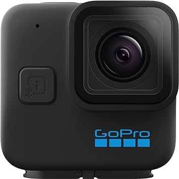 GoPro Hero 11 Black Mini Compact Action Camera, Waterproof, 5.3K 60fps Ultra HD Video, 24.7MP Frame Grabs, 1/1.9" Image Sensor, Live Streaming, Stabilization, 64GB MicroSD Card