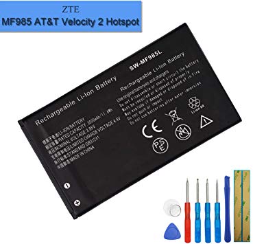 New Replacement Battery Li3930T44P4h794659 Compatible with ZTE MF985 AT&T Velocity 2 Hotspot