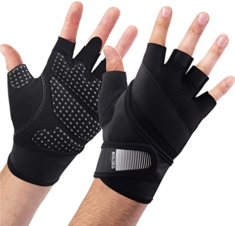 Gym Gloves,Weight Lifting Gloves Training Workout Fitness Bodybuilding Full Palm Protection & Extra Grip Wrist Support Breathable Anti-Slip,for Exercise,CrossFit,Pull Ups,for Men & Women