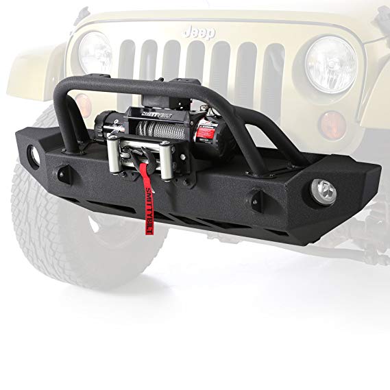 Smittybilt 76744 SRC Carbine Front Bumper for 2007-2018 Jeep Wrangler JK