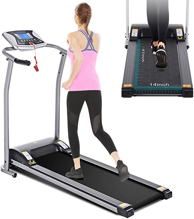Mauccau Folding Treadmill Electric Motorized Running Machine Portable Treadmill for Home Small Spaces Office Gym Walking Jogging Exercise Fitness Low Noise