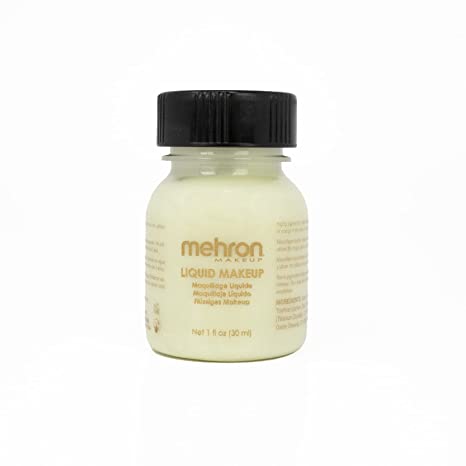 Mehron Makeup Liquid Face and Body Paint (1 oz) (GLOW-IN-THE-DARK)