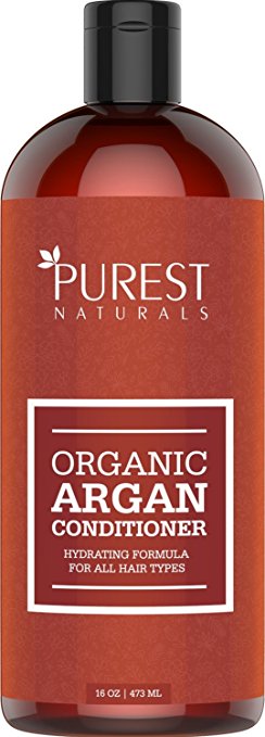 Purest Naturals Argan Oil Daily Conditioner - Best Moisturizing, Volumizing Sulfate Free Conditioner for Women, Men & Teens - Revives Dry & Damaged Hair - Made With Organic Ingredients