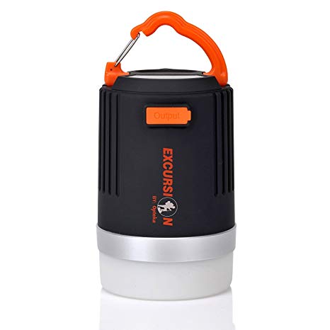 The Ultimate Camping Lantern By Opteka | Ultra Luminous LED Lantern With 4 Light Modes | Durable 12800mAh Battery Power & Waterproof Construction With USB | Ideal For Hiking, Hunting Or Emergencies