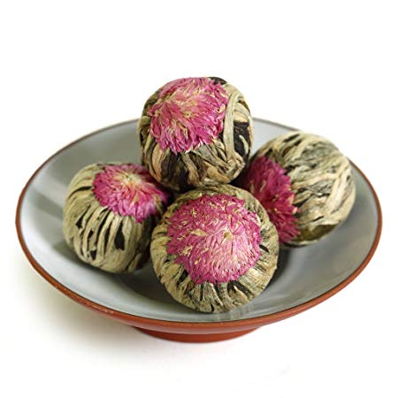GOARTEA® 12Pcs Natural Handmade Blooming Flowering Flower Artistic Chinese Green Tea Ball