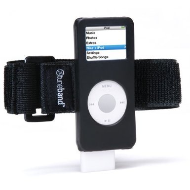 TuneBand for iPod nano 1st / 2nd Generation (Model A1137 and A1199, 1GB/2GB/4GB/8GB), Premium Armband, Compatible with Nike  iPod, BLACK