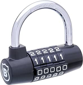 Brinks 2-7/8in Small U-Bar Resettable Combination Padlock