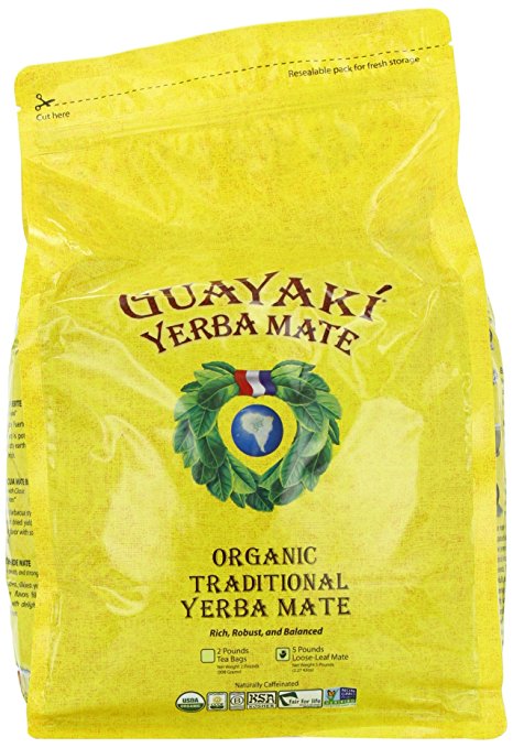 Guayaki Traditional Yerba Mate Tea, 5 Pound