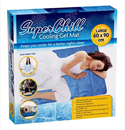 ADEPTNA Magic Multi Functional Self Cooling Gel Pad Mattress Topper Mat Cushion Yoga Pet Bed Sofa -100% Safe and Clean - Environmental Friendly – Better Nights Sleep (90CM X 60CM)