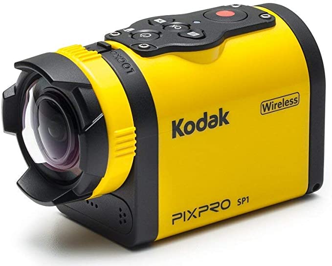 Kodak PIXPRO SP1 Action Cam with Explorer Pack 14 MP Water/Shock/Freeze/Dust Proof, Full HD 1080p Video, Digital Camera and 1.5" LCD Screen (Yellow)