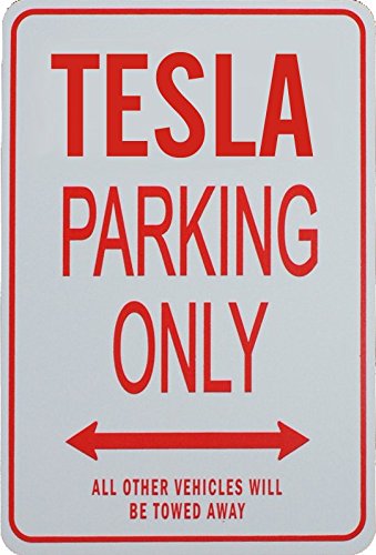 Tesla Parking ONLY - Miniature Fun Parking Sign