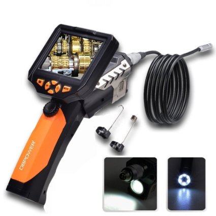 DBPOWER Endoscope Inspection Camera with 3.5 Inch LCD Monitor 8.2mm Diameter 5 Meters Tube