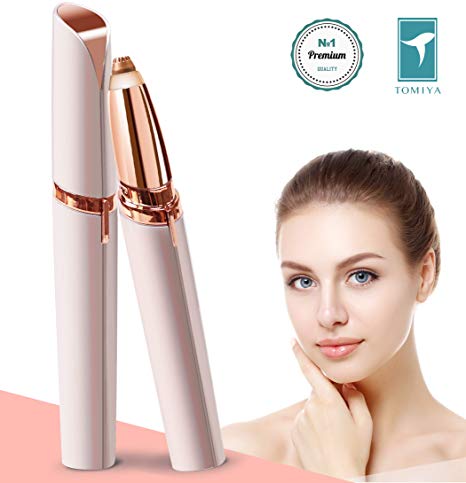 Bangbreak—Eyebrow Hair Remover, Painless Portable Precision Electric Eyebrow Hair Trimmer (Battery Not Included), Rose Gold