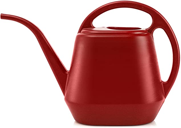 Fasmov Plastic Watering Can, Burnt Red, 1-Gallon