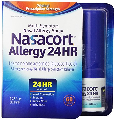Nasacort Allergy 24 Hour 60 Sprays, 0.37 Fluid Ounce