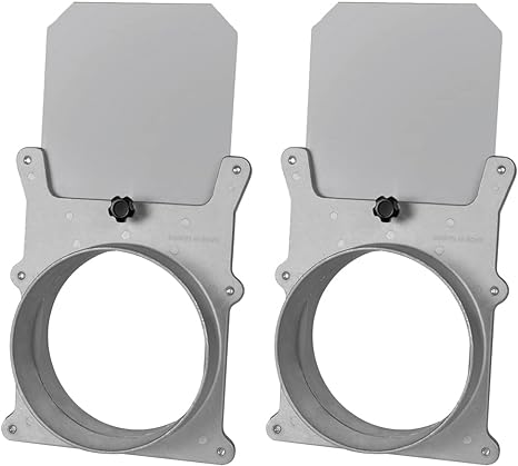 POWERTEC 70227-P2 6-Inch Aluminum Blast Gate for Dust Collector, Dust Collection Fittings, 2 PK