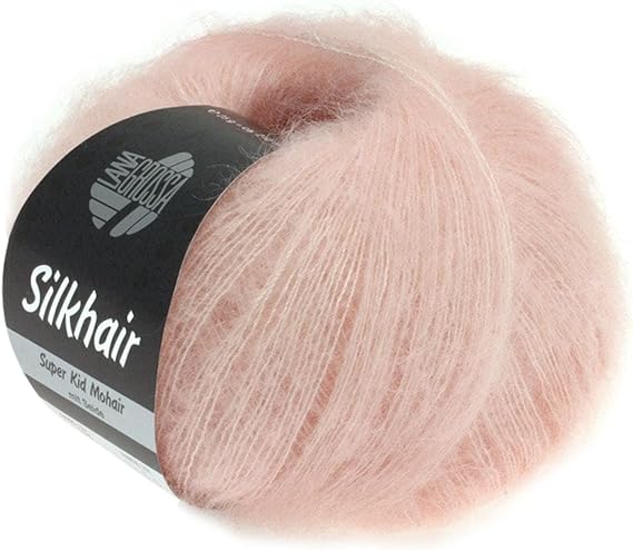 Kcsev Lana Grossa Silkhair, 86 Powder Rose Yarn