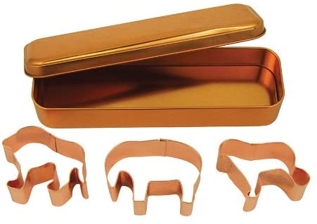 Fox Run Brands Copper Jungle Cookie Cutter Set