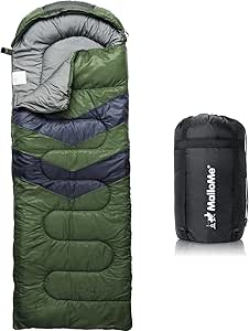 MalloMe Sleeping Bags for Adults Cold Weather & Warm - Backpacking Camping Sleeping Bag for Kids 10-12, Girls, Boys - Lightweight Compact Camping Essentials Gear Accessories Hiking Sleep Must Haves