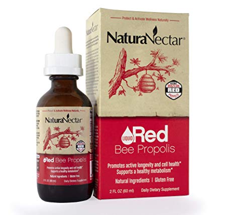 NaturaNectar Liquid Red Propolis Drops, A Hint of Spearmint, 2 FL Ounce