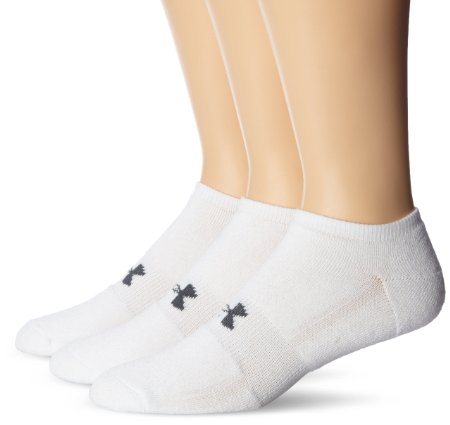 Under Armour Men's HeatGear Solo No-Show Socks (3 Pair)