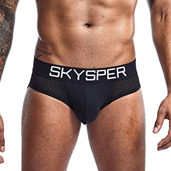 SKYSPER Men's Jockstrap Athletic Supporter Underwear Gym Strap Brief