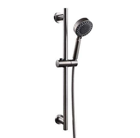 KES 3-Function Hand Shower Head with Adjustable Slide Bar, Brushed SUS 304 Stainless Steel, F204-2 KP309-2