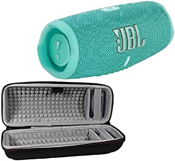 JBL Charge 5 - Portable Bluetooth Speaker with Exclusives Hardshell Travel Case with IP67 Waterproof and USB Charge Out (Teal)