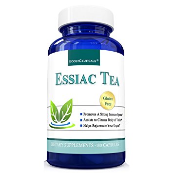 Essiac Tea 900mg 180 Capsules Based on Organic Original 8 Herb Essiac - by BoostCeuticals