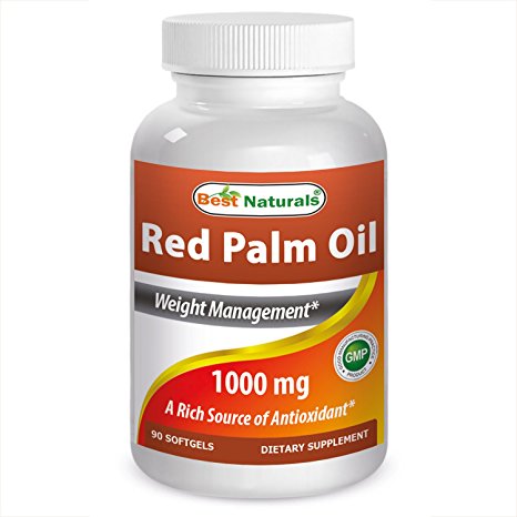 Best Naturals Red Palm Oil 1000mg 90 Softgels