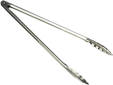 Winco UT-16 Coiled Spring Heavyweight Stainless Steel Utility Tong, 16-Inch (Set of 2)