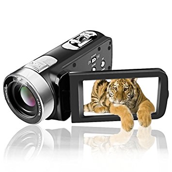 Camcorder Video Camera Full HD 1080p Camcorders 24.0 MP Digital Camera Webcam Pause Function 16X Digital Zoom