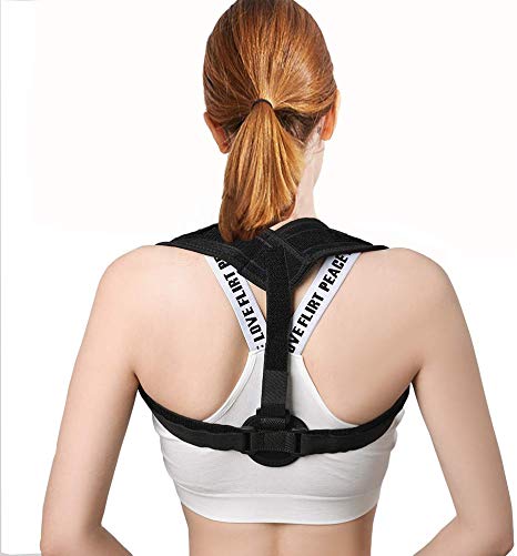 Back Brace Posture Corrector for Women & Men - Fully Adjustable Support Belt Improves Posture and Upper Back Pain Relief Upright Go Posture (type3)