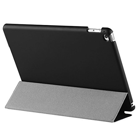 Apple iPad Air 2 Case - ProCase SlimSnug Cover Case Exclusive for iPad Air 2, Ultra Slim and light, Hard Shell Cover, with Stand, anti-slip rubber coating (iPad 6th Gen, iPad Air 2nd Gen, Air2) (Black)