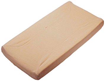 TL Care Velour Fitted Contoured Changing Pad Cover made with Organic Cotton, Mocha