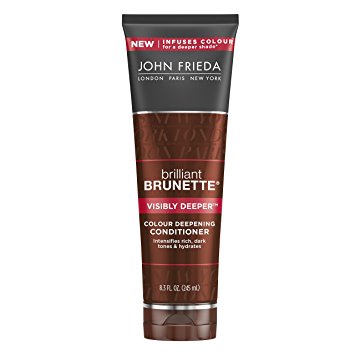 John Frieda Brilliant Brunette Visibly Deeper Colour Deepening Conditioner, 8.3 Ounce