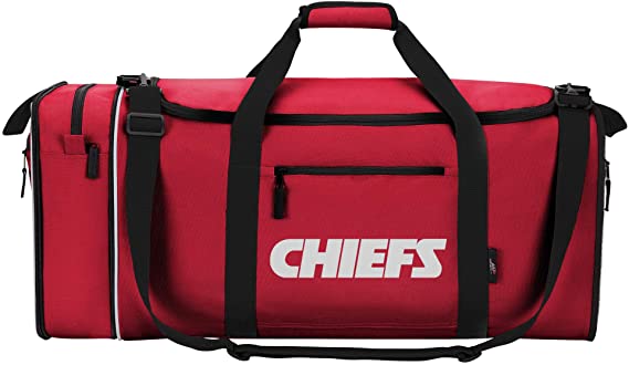 Officially Licensed NFL Steal Duffel Bag, Multi Color, 28" x 11" x 12"