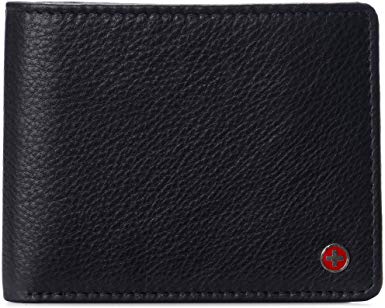 Alpine Swiss RFID Connor Passcase Bifold Wallet For Men Leather