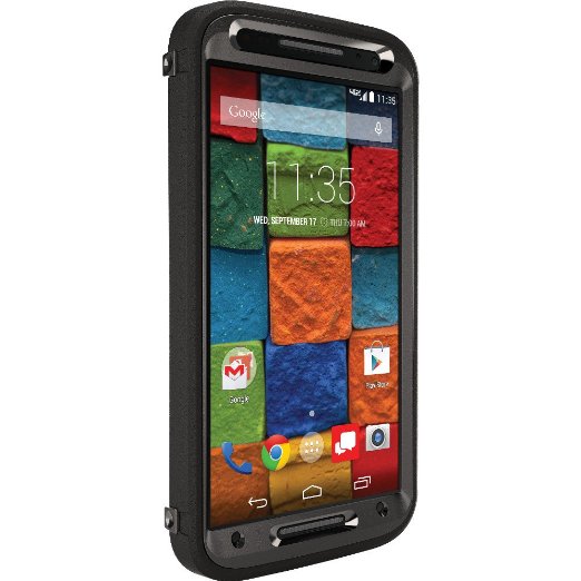 OtterBox Moto X 2nd Gen. Defender Series Case - Retail Packaging - Black