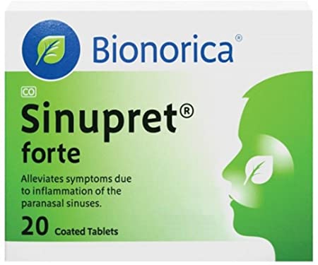 Bionorica Sinupret Forte - Sinus Congestation - 20 Tablets