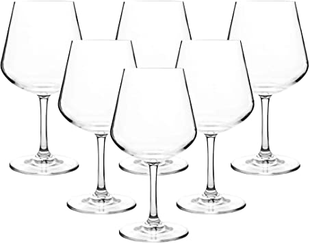 20.5-ounce Unbreakable Wine Glasses-100% Tritan Plastic Stem Wine Glasses, set of 6clear Wine Glass,Dishwasher Safe,BPA Free