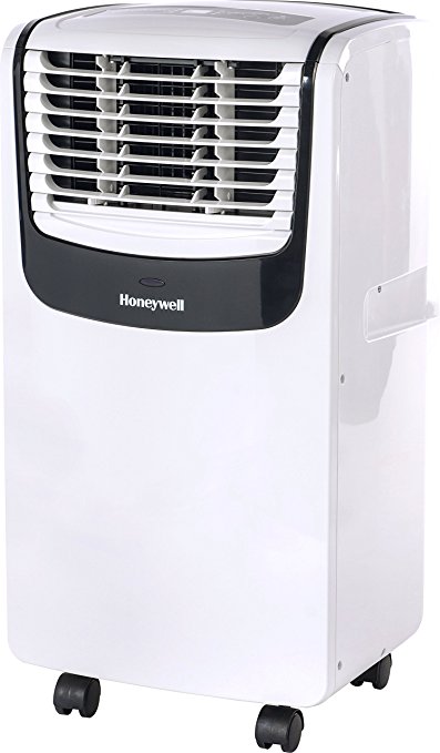 Honeywell Compact Portable Air Conditioner with Dehumidifier and Fan for Rooms up to 450 sq. ft. in White/Black