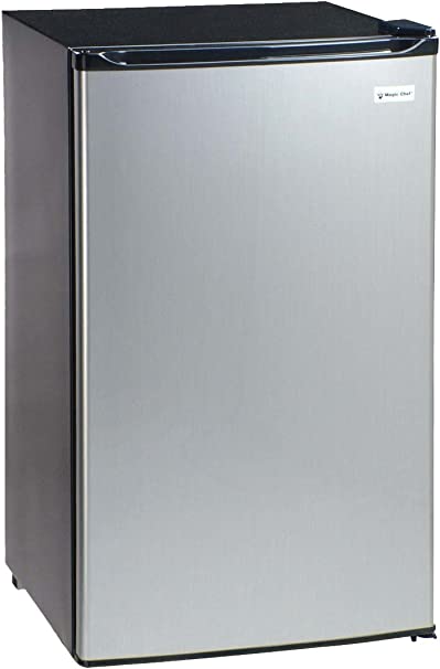 Magic Chef MCBR360S 3.6 Cubic Feet Refrigerator, Stainless