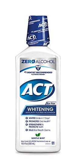 ACT Anticavity   Whitening Rinse, 16.9 Ounce