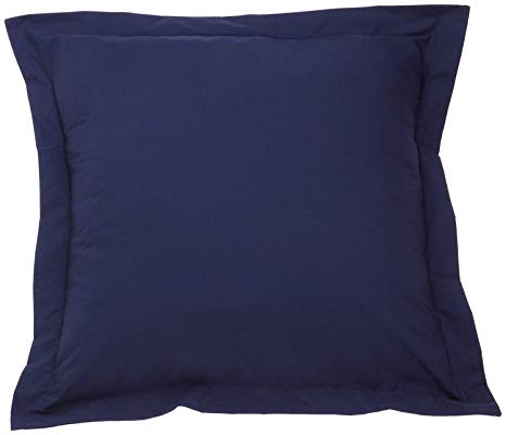 European Square Pillow Shams Set of 2 Navy Blue Euro Pillow Shams 26 x 26 Pillow Cover 100% Pure Egyptian Cotton Genuine 550 Thread Count ,Gorgeous Euro Size Decorative Bed Pillow cover/Cases