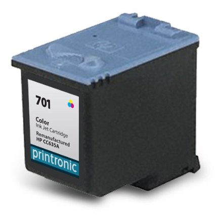Remanufactured Ink Cartridge Replacement for HP 701 CC635A (1 Black)