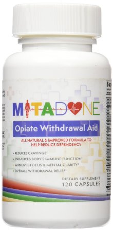 Mitadone Opiate Withdrawal Aid Supplement for Painkillers & Other Opioids, 120 Count
