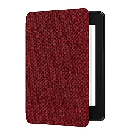 Ayotu Fabric Case for Kindle Paperwhite 2018 - Thinnest&Lightest Smart Cover with Auto Wake/Sleep - Fits Amazon The Latest Kindle Paperwhite(10th Generation-2018),K10 Red