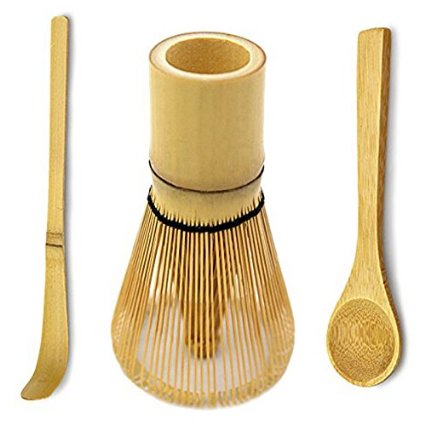 Bamboo Matcha Tea Whisk, Scoop and Small Spoon